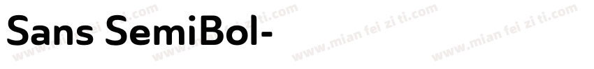 Sans SemiBol字体转换